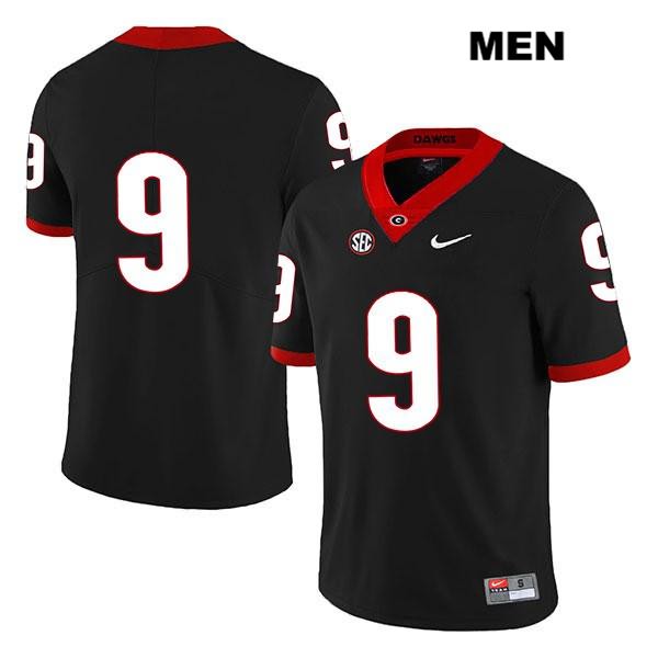 Georgia Bulldogs Men's Nathan Priestley #9 NCAA No Name Legend Authentic Black Nike Stitched College Football Jersey PBQ1556NI